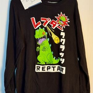 Nickelodeon Rugrats/REPTAR Shirt Unisex 2018 Long Sleeve Graphic T Shirt XL